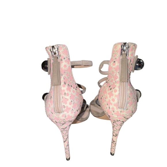 Giorgio Armani Stiletto Heels 36 N Pink Taupe Snake X1P938 - Picture 5 of 8